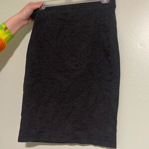 Charcoal pencil skirt